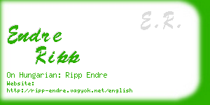 endre ripp business card